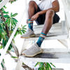 Picture of For Bare Feet NFL 4 Stripe Deuce Crew Sock, Miami Dolphins, Large