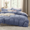 Picture of Bedsure Slate Blue Twin Duvet Cover Set - Soft Prewashed Duvet Cover Twin Size, 2 Pieces, 1 Duvet Cover 68x90 Inches with Zipper Closure and 1 Pillow Sham, Comforter Not Included