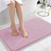 Picture of OLANLY Bathroom Rugs 24x16, Extra Soft Absorbent Chenille Bath Rugs, Rubber Backing Quick Dry, Machine Washable Bath Mats for Bathroom Floor, Tub and Shower, Home Decor Accessories, Dusty Rose