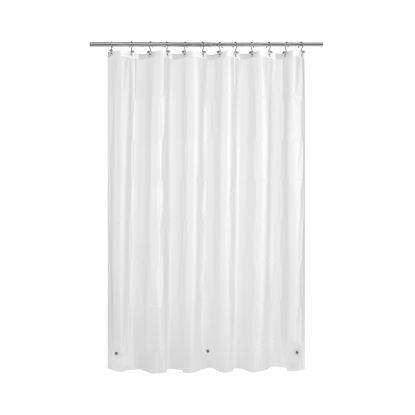 Picture of Mrs Awesome Long Shower Curtain Liner with 3 Magnets, 72x78 Frosted PEVA Shower Liner, 78 Length Plastic Shower Curtain for Bathroom, Waterproof, 72 x 78, Frost