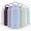Picture of Ello Cooper Twist 40oz Stainless Steel Water Bottle with Chug Lid | Leak Proof | Double Walled and Vacuum Insulated | Built in Carry Loop | Dishwasher Safe | Halogen Blue
