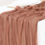 Picture of Socomi Cheesecloth Table Runner 10ft Gauze Boho Rustic Dark Rose Cheese Cloth Table Runner for Baby Shower Decoration Wedding Easter Summer Table Runner 3pcs