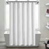 Picture of Mrs Awesome Extra Long Shower Curtain Liner with 3 Magnets, Long White PEVA Plastic Shower Curtain for Bathroom Waterproof, 72 x 84, White