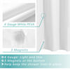 Picture of Mrs Awesome Extra Long Shower Curtain Liner with 3 Magnets, Long White PEVA Plastic Shower Curtain for Bathroom Waterproof, 72 x 84, White