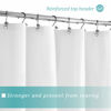 Picture of Mrs Awesome Extra Long Shower Curtain Liner with 3 Magnets, Long White PEVA Plastic Shower Curtain for Bathroom Waterproof, 72 x 84, White