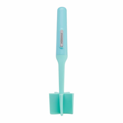 Picture of Farberware Heat Resistant Nylon Meat and Potato Masher Safe for Non-Stick Cookware, 10 inch, Aqua