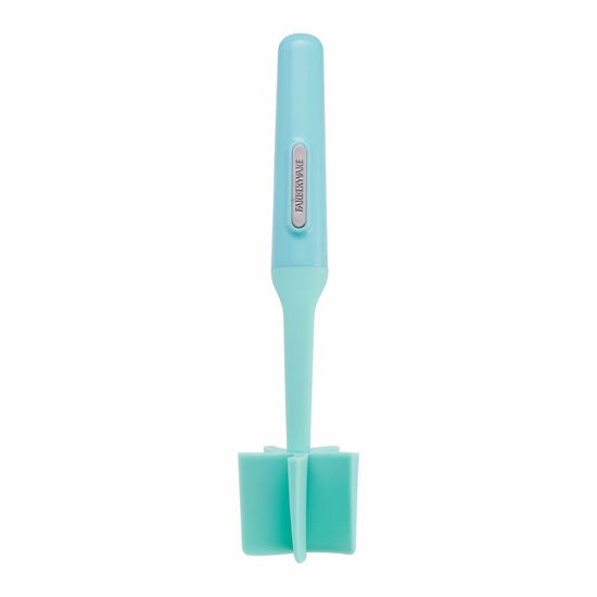 Picture of Farberware Heat Resistant Nylon Meat and Potato Masher Safe for Non-Stick Cookware, 10 inch, Aqua