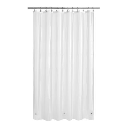 Picture of Mrs Awesome 72x96 X-Long Frosted Shower Curtain Liner with Magnets, Extra Long PEVA Plastic Shower Curtain for Bathroom, 72 x 96, Frost