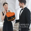 Picture of GLAMOUR BOUTIQUE 16-Piece Flowers Forever Heart Shape Box - Preserved Roses, Immortal Roses That Last A Year - Rose Eternal Preserved Flowers for Delivery Prime Mothers Day & Valentines Day - Orange