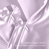 Picture of Silk Pillowcase for Hair and Skin, Mulberry Silk Pillow Cases King Size, Anti Acne Cooling Sleep Both Sides Natural Silk Satin Pillow Case Covers with Hidden Zipper, Gifts for Women Men, Lavender