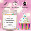 Picture of Homsolver 18th Birthday Gifts for Girls Boys, Birthday Candles Gifts for 18 Year Old Girls Boys, Your Childhood Has Expired Handmade Candles (Vanilla Birthday Cake Scent with Sprinkles)