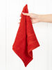 Picture of American Soft Linen Luxury Washcloths for Bathroom, 100% Cotton 4 Piece Turkish Wash Cloth Set, 13x13 in Soft Rags for Body and Face, Red Washcloths