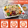 Picture of SURETIVIAN Chicken Shredder Large Chicken Breast Shredder Tool Twist with Brush&Fork, Visible Meat Shredder Machine, Anti-Slip Strip, Ergonomic Handle, BPA Free, Suitable for Pork Beef Chicken(Orange)