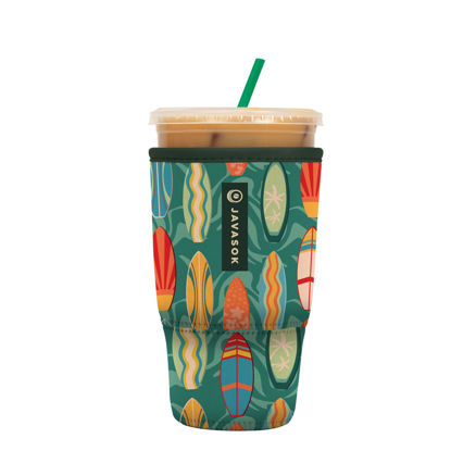 Picture of Sok It Java Sok Iced Coffee & Cold Soda Insulated Neoprene Cup Sleeve (Surfs Up, Large: 30-32oz)