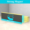 Picture of HuggieGems 4 Pack Magnetic Spice Storage Rack Organizer for Refrigerator and Oven, Yellow Fridge Organizers and Storage