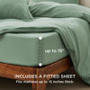 Picture of Bedsure Duvet Cover King Size with Fitted Sheet - 4 Pieces Prewashed Extra Soft Bedding Set, Includes 1 Duvet Cover 104x90 Inches with Zipper Closure, 2 Pillow Shams, 1 Fitted Sheet, Sage Green