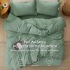 Picture of Bedsure Duvet Cover King Size with Fitted Sheet - 4 Pieces Prewashed Extra Soft Bedding Set, Includes 1 Duvet Cover 104x90 Inches with Zipper Closure, 2 Pillow Shams, 1 Fitted Sheet, Sage Green