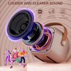 Picture of Mini Karaoke Machine, Portable Bluetooth Karaoke Speaker with 2 Wireless Microphones and Party Lights for Kids and Adults, Birthday Gifts for Girls Boys Family Home Party (Rose Gold)