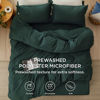 Picture of Bedsure Duvet Cover Full Size with Fitted Sheet - 4 Pieces Prewashed Extra Soft Bedding Set, Includes 1 Duvet Cover 80x90 Inches with Zipper Closure, 2 Pillow Shams, 1 Fitted Sheet, Forest Green