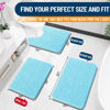 Picture of OLANLY Bathroom Rugs 24x16, Extra Soft Absorbent Chenille Bath Rugs, Rubber Backing Quick Dry, Machine Washable Bath Mats for Bathroom Floor, Tub and Shower, Home Decor Accessories, Sky Blue
