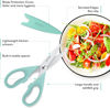 Picture of Kitchen Shears, iBayam Kitchen Scissors Heavy Duty Meat Scissors Poultry Shears, Dishwasher Safe Food Cooking Scissors All Purpose Stainless Steel Utility Scissors, 2-Pack (Aqua Sky)