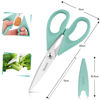 Picture of Kitchen Shears, iBayam Kitchen Scissors Heavy Duty Meat Scissors Poultry Shears, Dishwasher Safe Food Cooking Scissors All Purpose Stainless Steel Utility Scissors, 2-Pack (Aqua Sky)