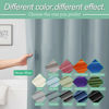 Picture of Mrs Awesome Blue Shower Curtain Liner with 3 Magnets, 72x72 Premium Flexible Sturdy Plastic Shower Curtain for Bathroom Lightweight & Waterproof, Stone Blue