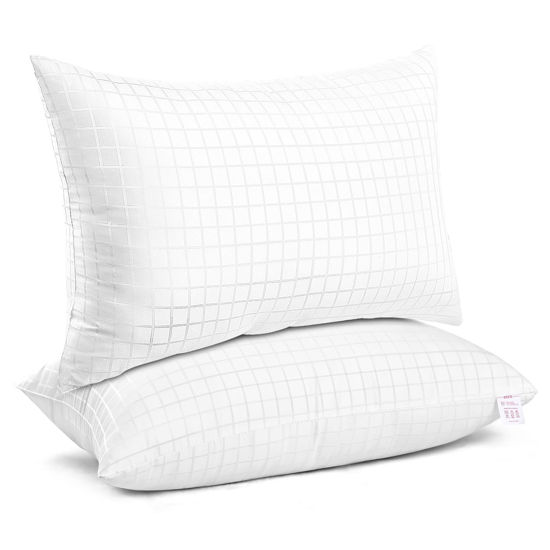 Picture of EIUE 2 Pack Queen Size Bed Pillows for Sleeping,Super Soft Down Alternative Microfiber Filled Pillows,20 x 30 Inches,White