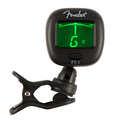 Picture of Fender FT-1 Professional Guitar Tuner Clip On, with 1-Year Warranty, Full-Range Chromatic Guitar Tuner with Dual-Rotating Hinges, A4 Calibration