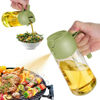 Picture of TrendPlain 16oz Olive Oil Dispenser Bottle for Kitchen - 2 in 1 Oil Dispenser and Oil Sprayer for Cooking, Air Fryer, Salad, 470ml Olive Oil Sprayer Green