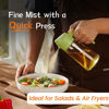 Picture of TrendPlain 16oz Olive Oil Dispenser Bottle for Kitchen - 2 in 1 Oil Dispenser and Oil Sprayer for Cooking, Air Fryer, Salad, 470ml Olive Oil Sprayer Green