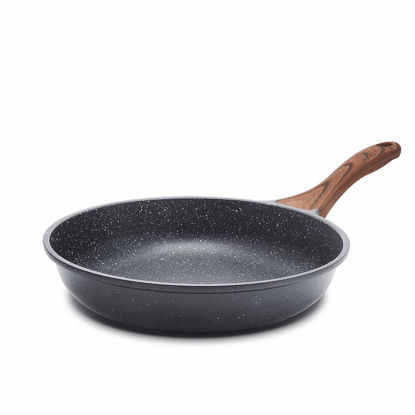 Picture of SENSARTE 12.5 Inch Nonstick Frying Pan Skillet, Swiss Granite Coating Omelette Pan, Healthy Stone Cookware Chef's Pan, PFOA Free