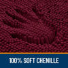 Picture of OLANLY Bathroom Rugs 36x24, Extra Soft Absorbent Chenille Bath Rugs, Rubber Backing Quick Dry, Machine Washable Bath Mats for Bathroom Floor, Tub and Shower, Home Decor Accessories, Burgundy