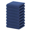 Picture of Homaxy 100% Cotton Waffle Weave Kitchen Dish Towels, Ultra Soft Absorbent Quick Drying Cleaning Towel, 13 x 28 Inches, 8-Pack, Navy Blue