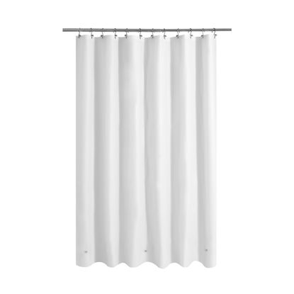 Picture of Mrs Awesome Long Shower Curtain Liner with 3 Magnets, 72x78 White PEVA Shower Liner, 78 Length Plastic Shower Curtain for Bathroom, Waterproof, 72 x 78, White