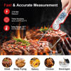 Picture of Meat Thermometer Digital - Fast Instant Read Food Thermometer for Cooking, Candy, Outside Grill, and Roast, Digital Food Thermometer with Backlight LCD & Calibration - Red/Silver