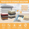 Picture of 10 Jumbo Vacuum Storage Bags, Space Saver Bags Compression Storage Bags for Comforters and Blankets, Vacuum Sealer Bags for Clothes Storage, Hand Pump Included