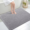 Picture of OLANLY Bathroom Rugs 40x32, Extra Soft Absorbent Chenille Bath Rugs, Rubber Backing Quick Dry, Machine Washable Bath Mats for Bathroom Floor, Tub and Shower, Home Decor Accessories, Grey