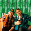 Picture of 20 Pack Green Streamers Backdrop Jungle Party Decorations Foil Fringe Backdrop Curtains Photo Booth Backdrop for Birthday Dinosaur Animal St Patrick's Day Football Christmas Party Decorations