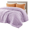 Picture of Bedsure Comforter Duvet Insert - Quilted Comforters Full Size, All Season Duvet, Down Alternative Bedding Comforter with Tabs(Light Purple,Full 86"x82")