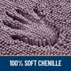 Picture of OLANLY Bathroom Rugs 36x24, Extra Soft Absorbent Chenille Bath Rugs, Rubber Backing Quick Dry, Machine Washable Bath Mats for Bathroom Floor, Tub and Shower, Home Decor Accessories, Deep Plum