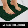Picture of Gorilla Grip Bath Rug 60x24, Thick Soft Absorbent Chenille, Rubber Backing Quick Dry Microfiber Mats, Machine Washable Rugs for Shower Floor, Bathroom Runner Bathmat Accessories Decor, Hunter