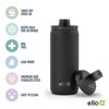 Picture of Ello Cooper Twist 18oz Kids Stainless Steel Water Bottle with Chug Lid | Leak Proof Double Walled and Vacuum Insulated | Fits Car Cupholder | Built in Carry Loop | Dishwasher Safe | Antigua