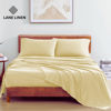 Picture of LANE LINEN King Size Bed Sheets - 100% Organic Cotton King Sheets, 4Pc Soft Percale Sheets King Size, Hotel Luxury Bed Sheets King Size, 15" Deep Pocket King Fitted Sheet, Oeko-Tex Sheets - Vanilla