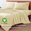 Picture of LANE LINEN King Size Bed Sheets - 100% Organic Cotton King Sheets, 4Pc Soft Percale Sheets King Size, Hotel Luxury Bed Sheets King Size, 15" Deep Pocket King Fitted Sheet, Oeko-Tex Sheets - Vanilla
