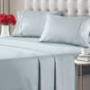 Picture of Twin 4 Piece Sheet Set - Breathable & Cooling Bed Sheets - Hotel Luxury Bed Sheets for Women, Men, Kids & Teens - Comfy Bedding w/ Deep Pockets & Easy Fit - Soft & Wrinkle Free - Twin Sky Blue Sheets