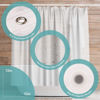 Picture of BigFoot Shower Curtain Liner - 72 x 84 PEVA Premium Shower Curtain with Rustproof Metal Grommet and 3 Magnetic Weights - Odor Free and Compatible with Standard Showers, Clear