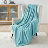 Picture of Bedsure Fleece Blankets Twin Size River Blue - 300GSM Lightweight Plush Fuzzy Cozy Soft Blanket for Bed, Sofa, Couch, Travel, Camping, 60x80 inches