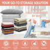 Picture of Vacuum Storage Bags with Electric Pump, 16 Pack (2 Jumbo/2 Large/6 Medium/6 Small) Vacuum Seal Space Saver Bags for Clothing, Pillows, Blanket, Bedding, Comforters