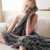 Picture of Bedsure Grey Twin Blanket for Bed - Super Soft Cozy Blankets for Women, Cute Large Blanket for Girls, 66x90 Inches